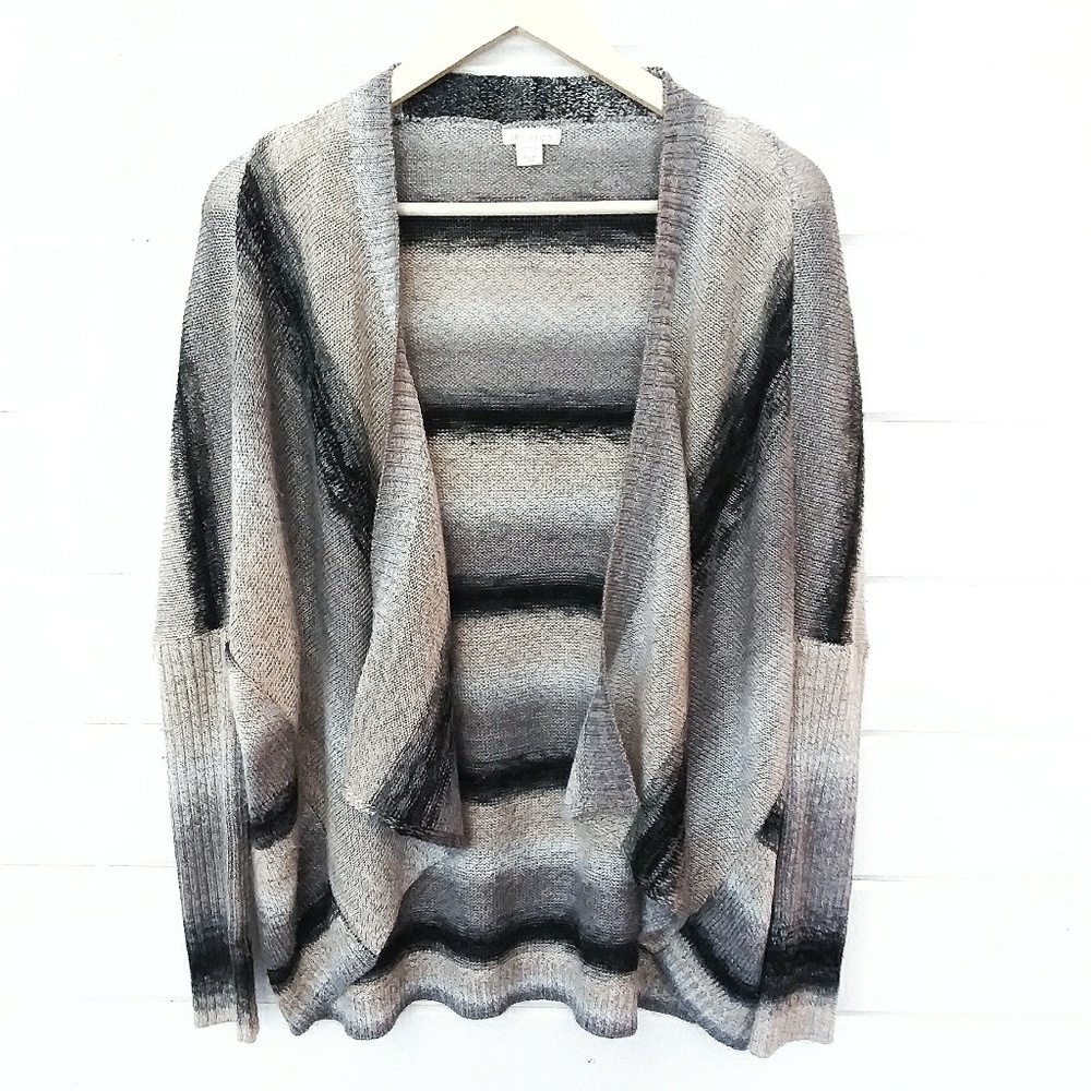 Striped Cardigan Sweater Size S/M